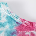 Winter High Street Niche Tie-Dye Sweater Tebal